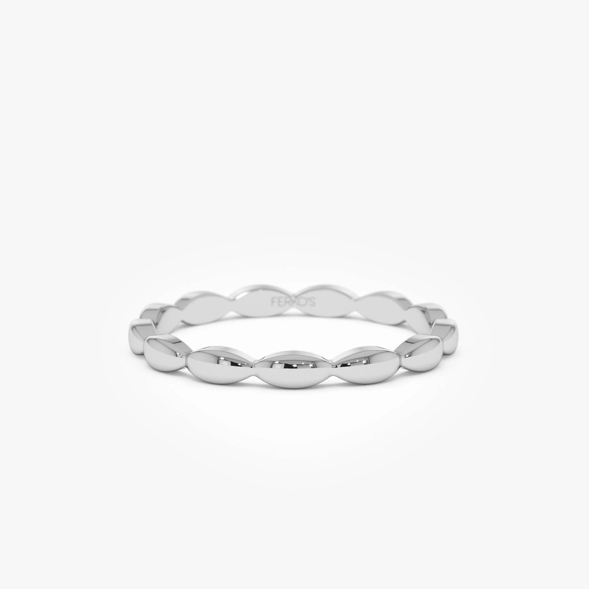 14k Plain Gold Minimalist Marquise Shape Ring - Image 7