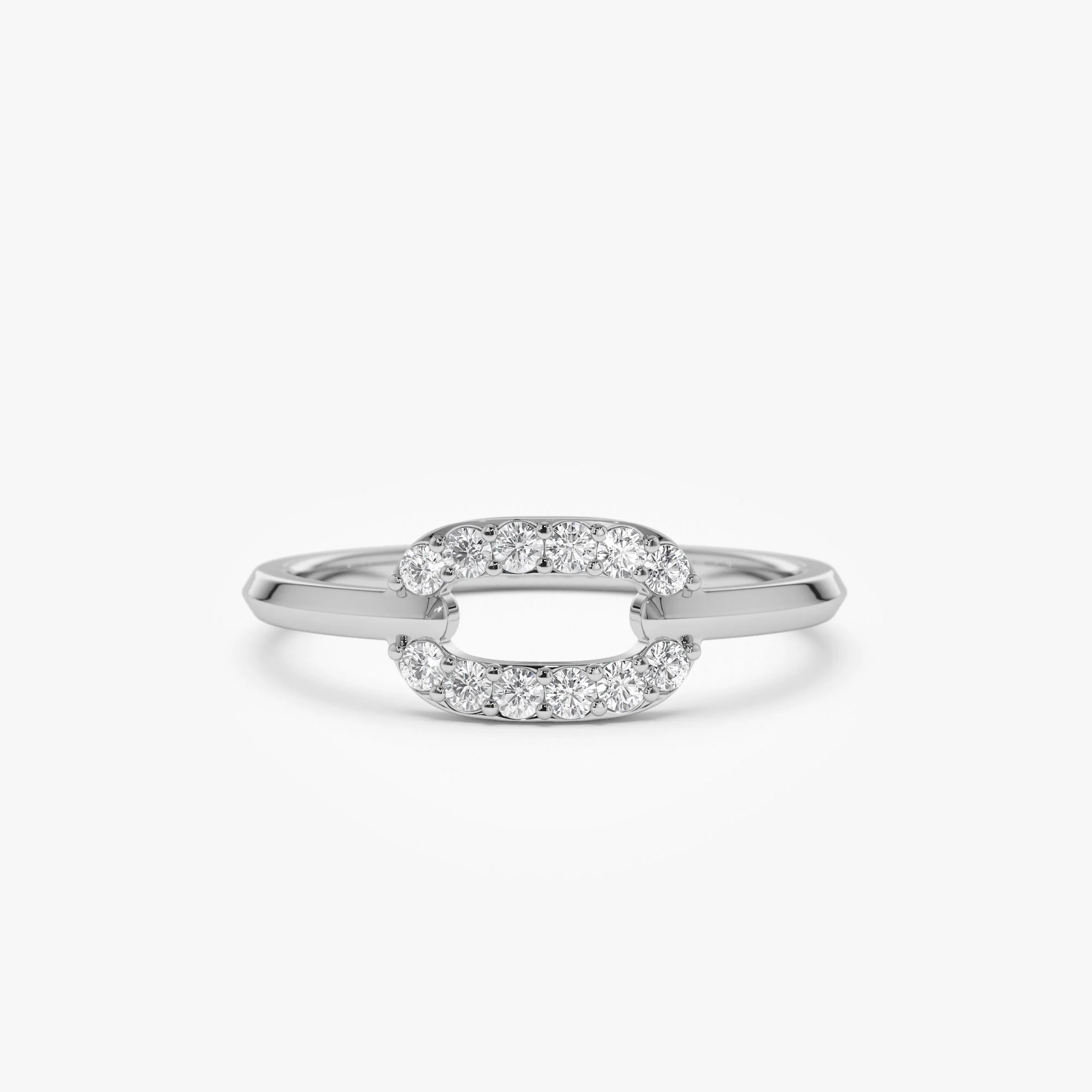 14k Single Link Diamond Ring - Image 6