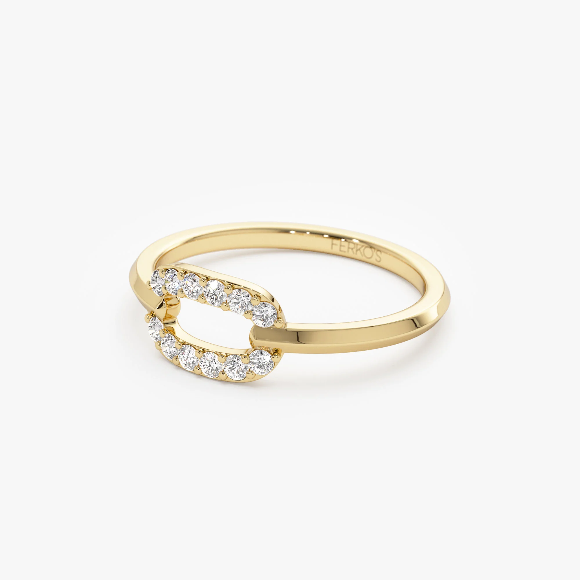 14k Single Link Diamond Ring - Image 7