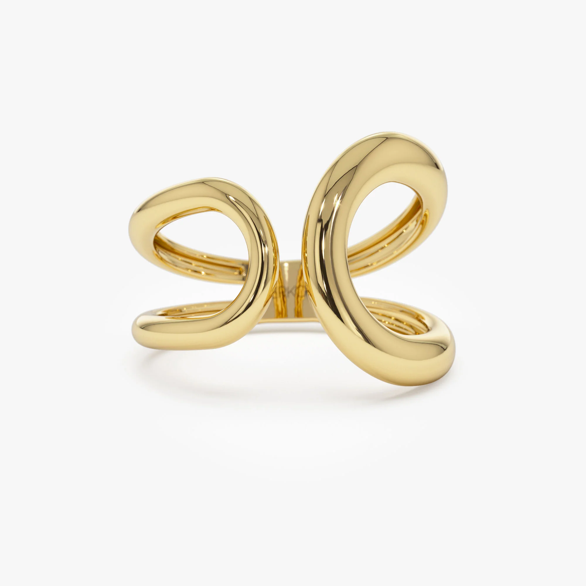 14k Unique Design Bold Gold Ring