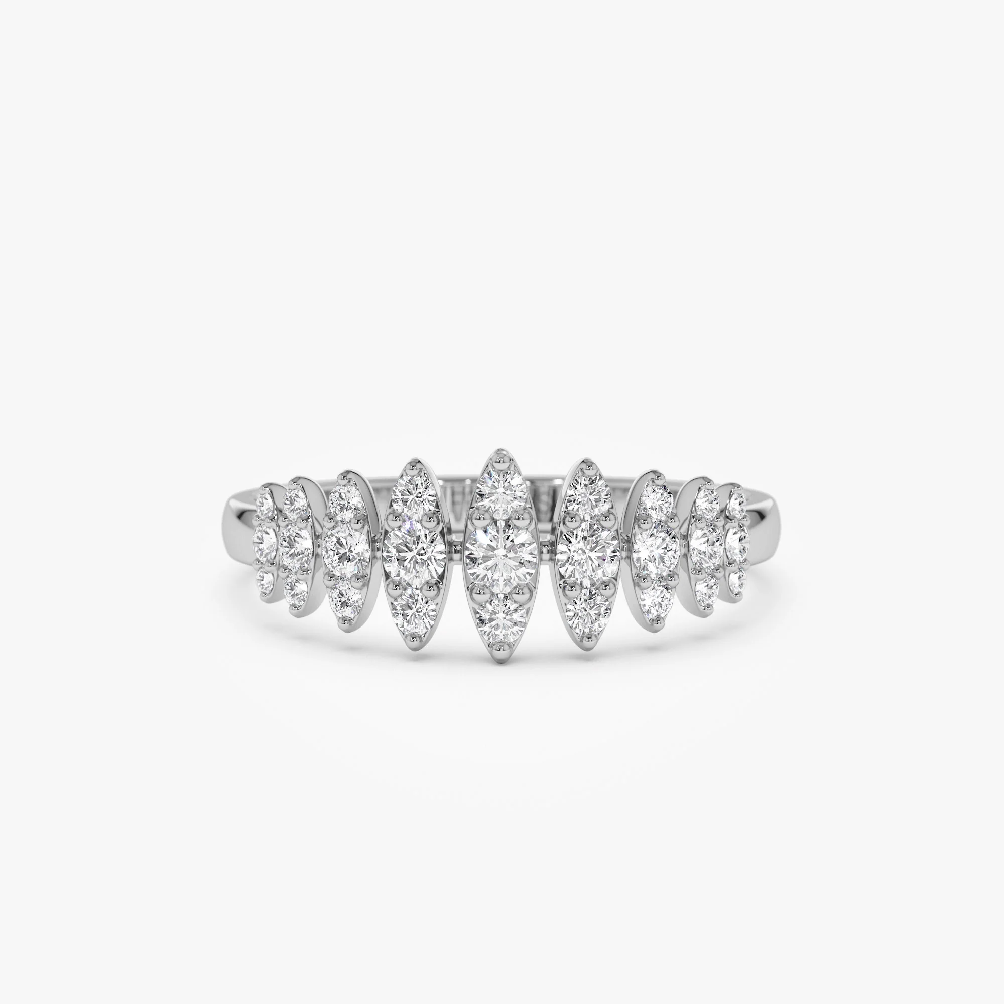 14k Unique Design Glamorous Diamond Ring - Image 5