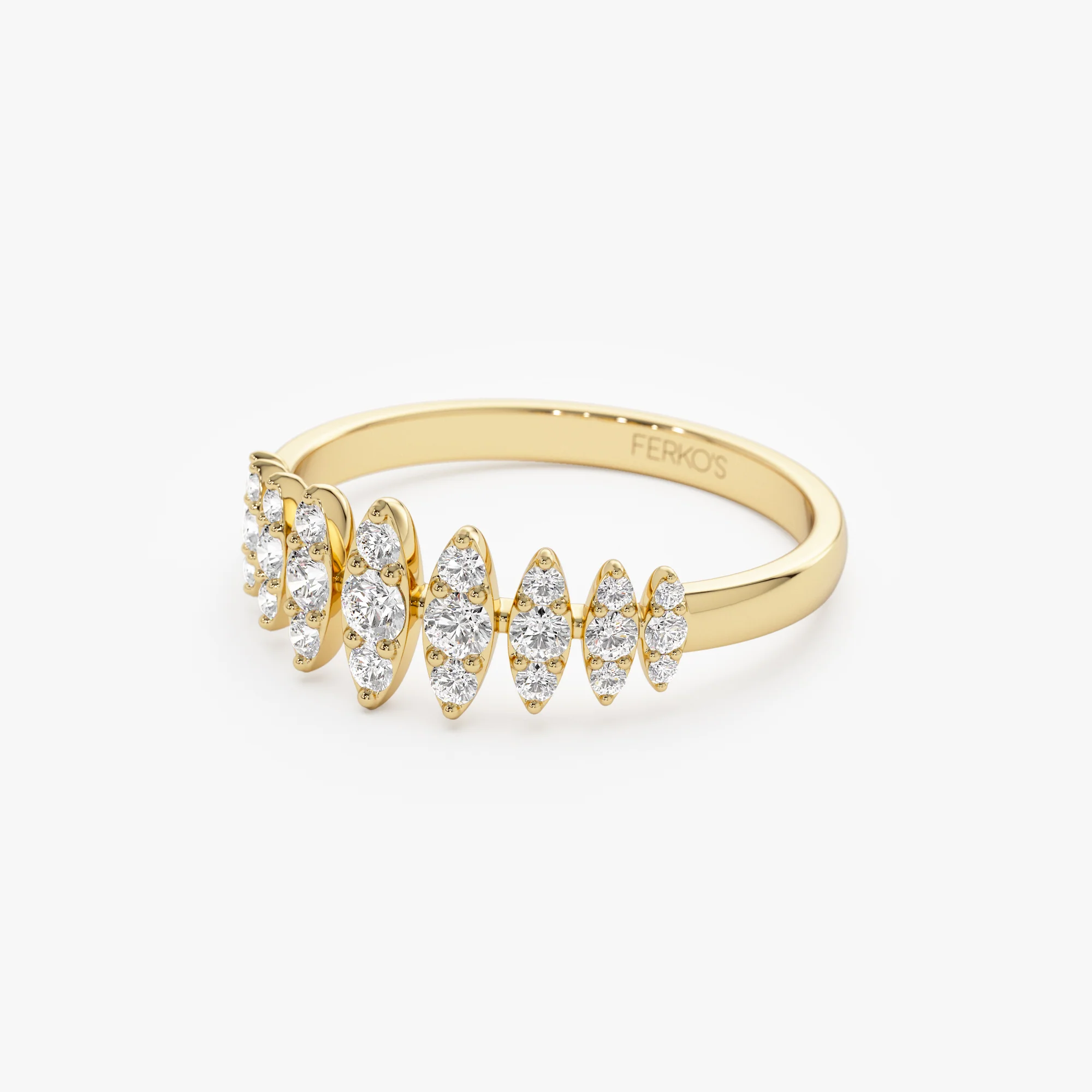 14k Unique Design Glamorous Diamond Ring - Image 6