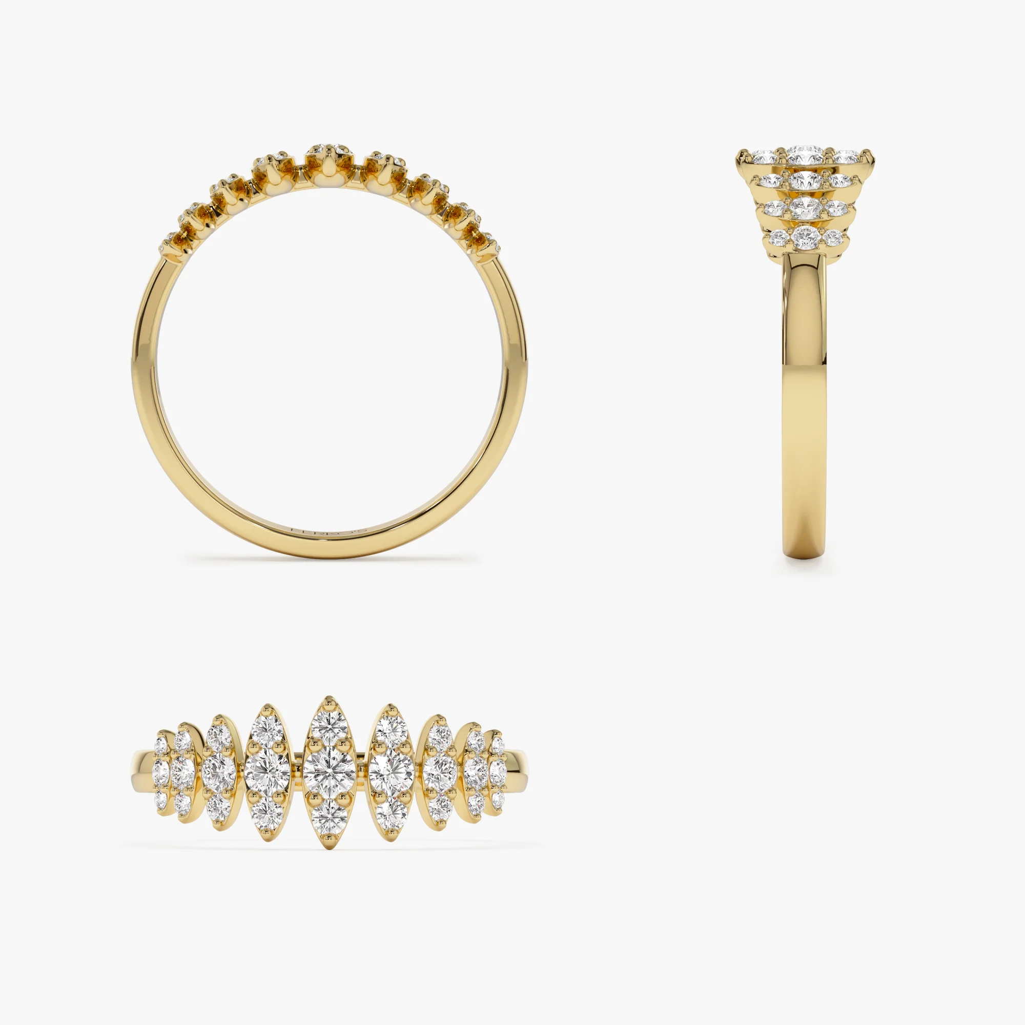 14k Unique Design Glamorous Diamond Ring - Image 7