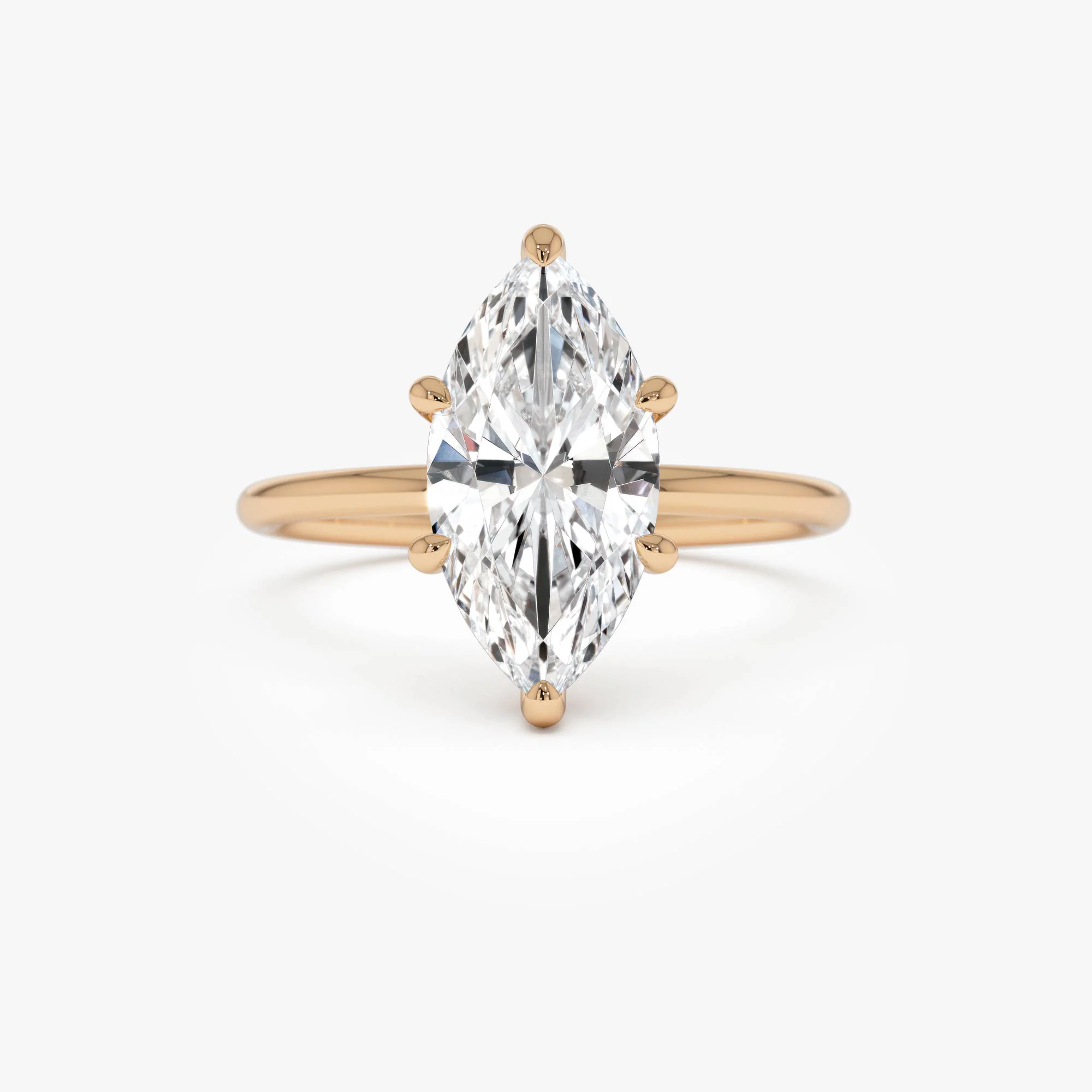 2.00 Ctw 14k Marquise Lab Grown Diamond Engagement Ring with Hidden Halo – Natalia - Image 8
