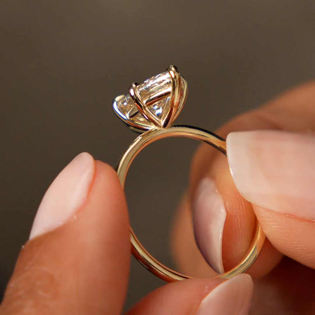 2.00 Ctw 14k Marquise Shape Prong Setting Lab Grown Diamond Engagement Ring – Verity - Image 4