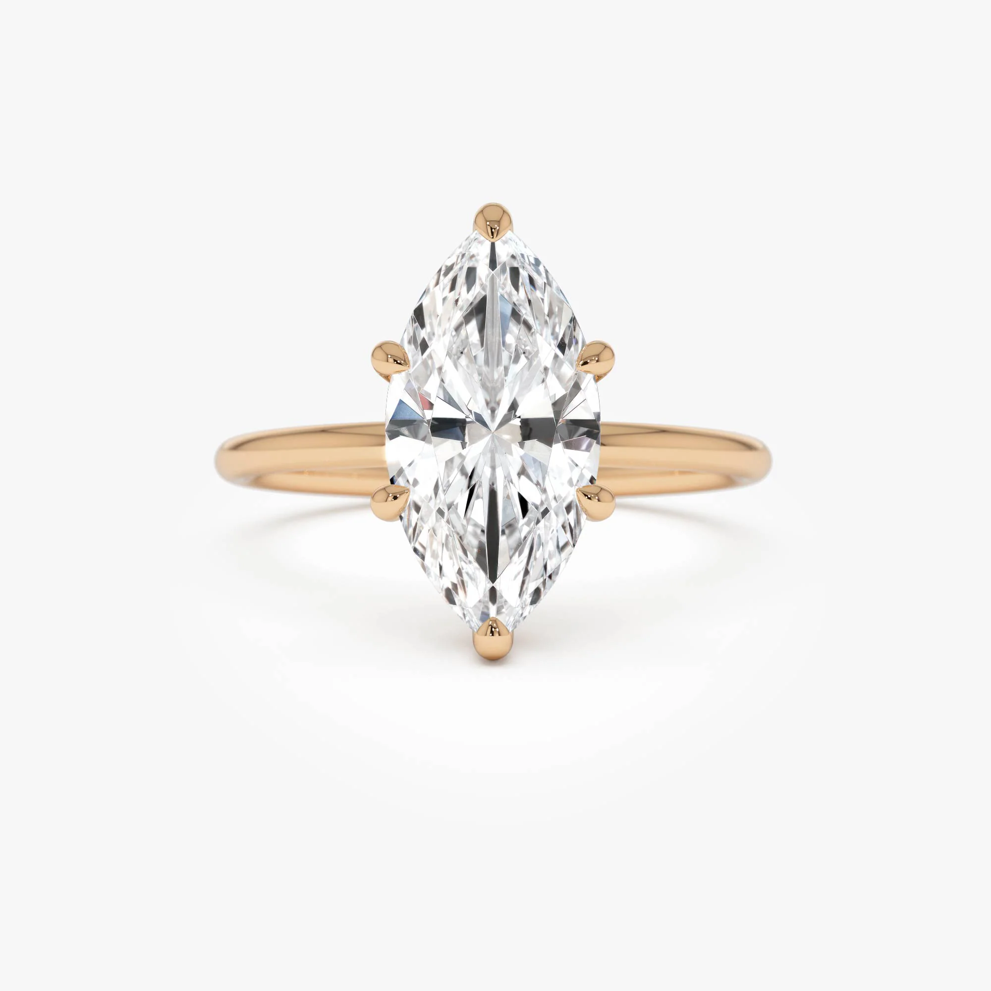 2.00 Ctw 14k Marquise Shape Prong Setting Lab Grown Diamond Engagement Ring – Verity - Image 7
