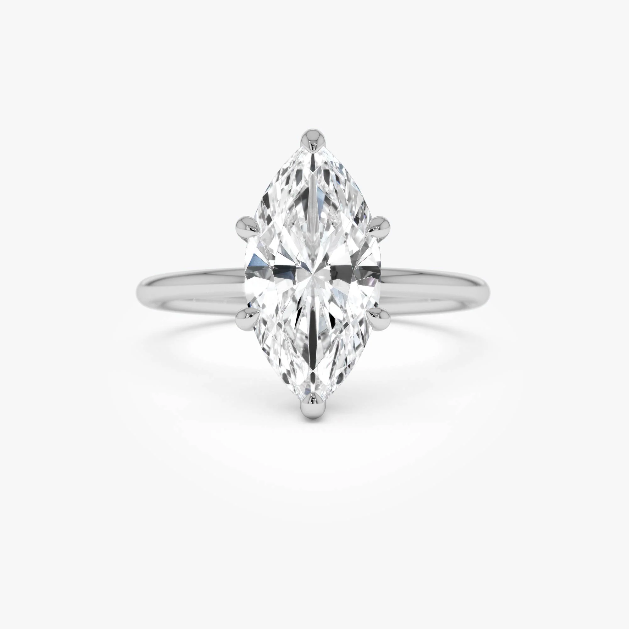 2.00 Ctw 14k Marquise Shape Prong Setting Lab Grown Diamond Engagement Ring – Verity - Image 8