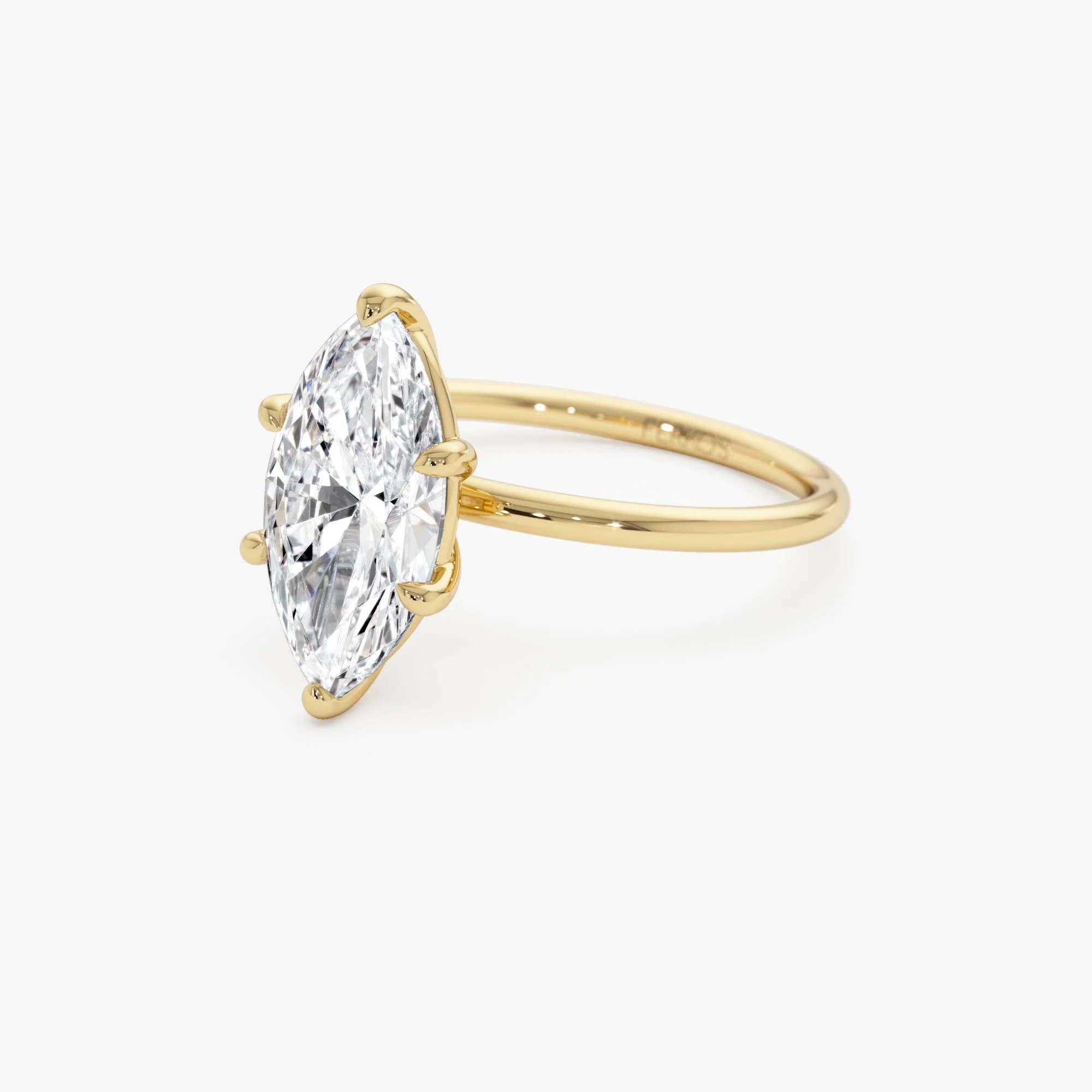 2.00 Ctw 14k Marquise Shape Prong Setting Lab Grown Diamond Engagement Ring – Verity - Image 9