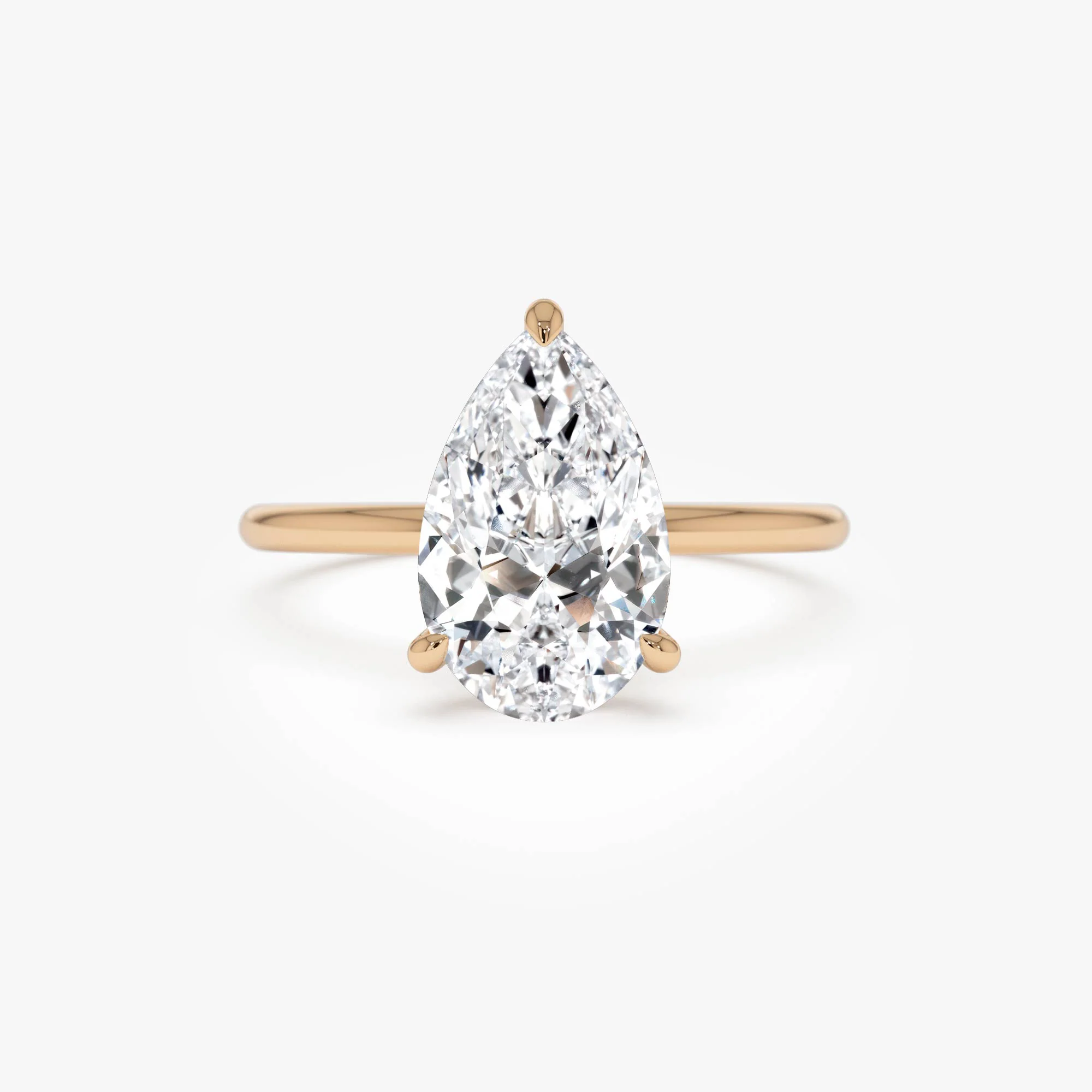 2.00 Ctw 14k Pear Shaped Lab Grown Diamond Hidden Halo Engagement Ring – Amara - Image 7