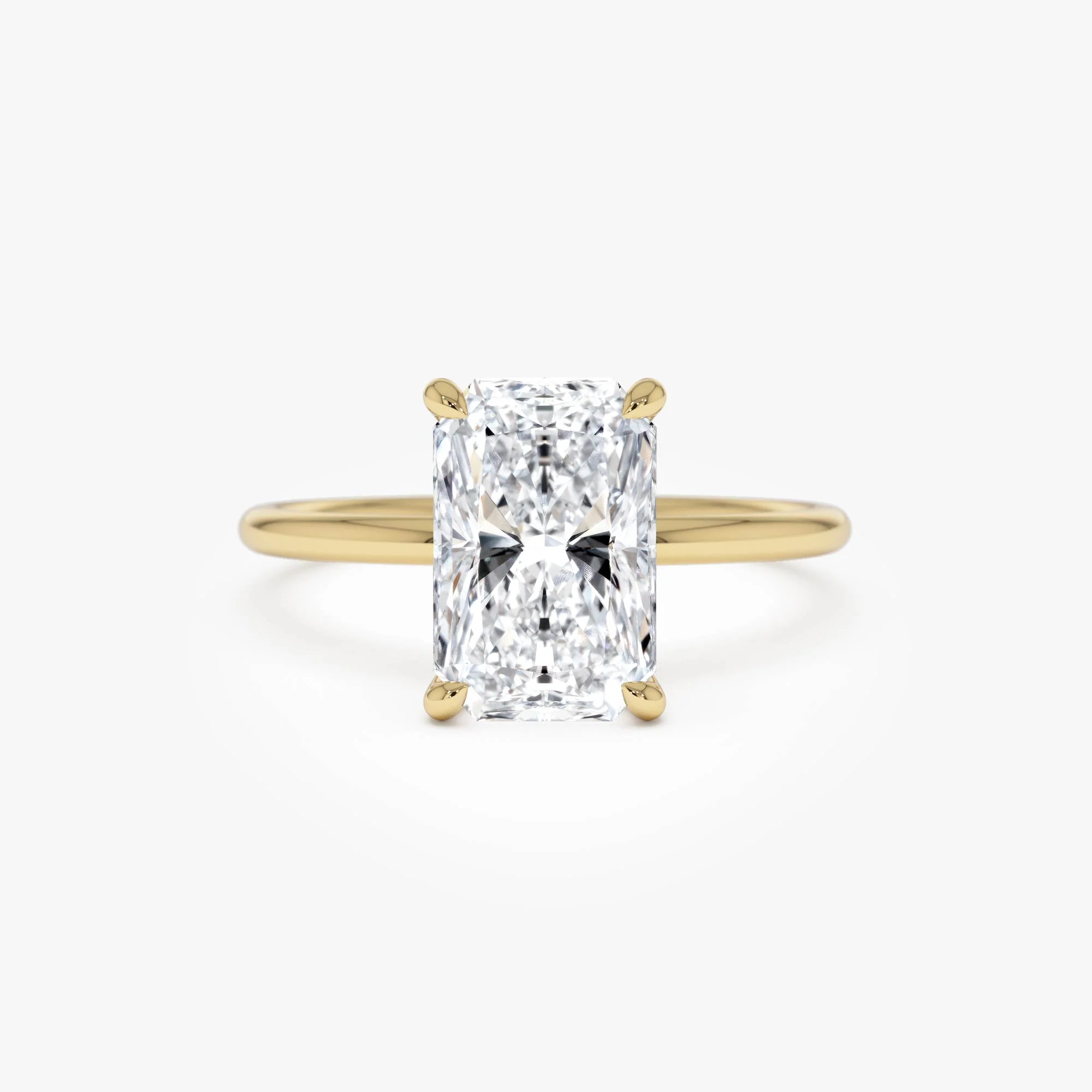 2.00 Ctw 14k Radiant Cut Prong Setting Lab Grown Diamond Engagement Ring – Corinne