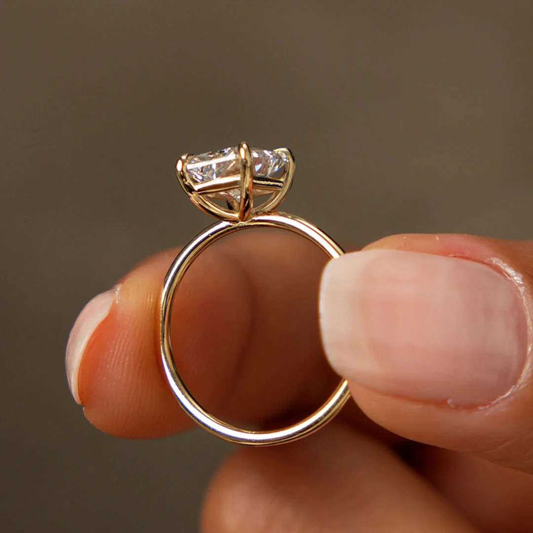 2.00 Ctw 14k Radiant Cut Prong Setting Lab Grown Diamond Engagement Ring – Corinne - Image 6