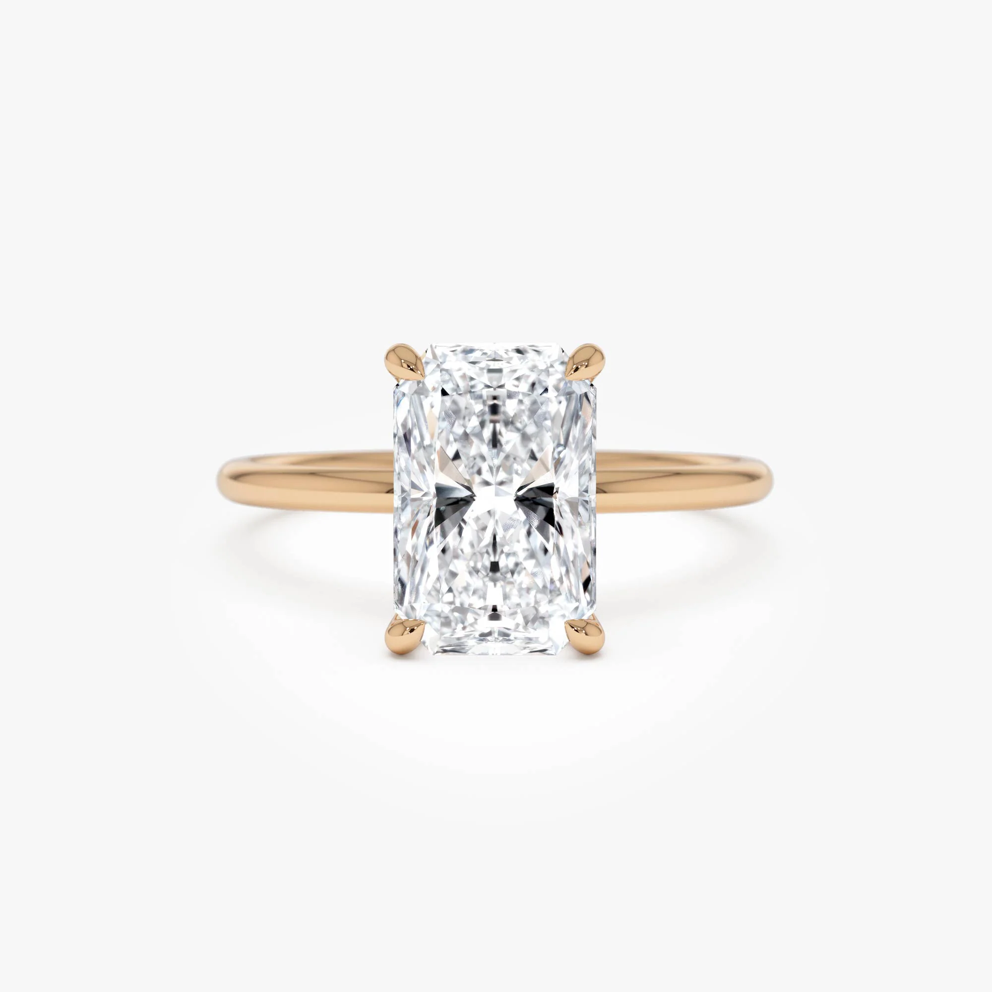 2.00 Ctw 14k Radiant Cut Prong Setting Lab Grown Diamond Engagement Ring – Corinne - Image 7