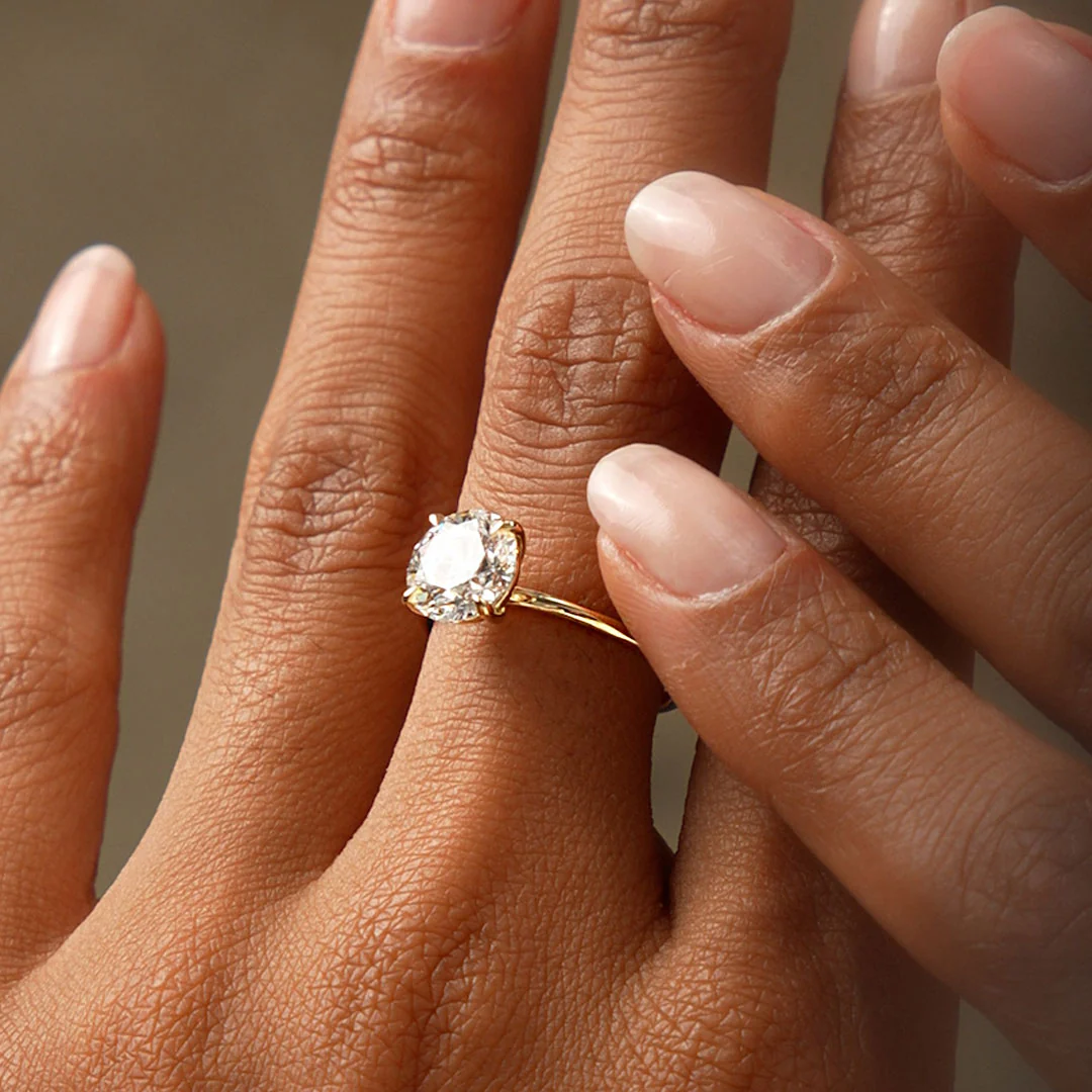 2.00 Ctw 14k Round Brilliant Prong Setting Lab Grown Diamond Engagement Ring – Rosalind - Image 5