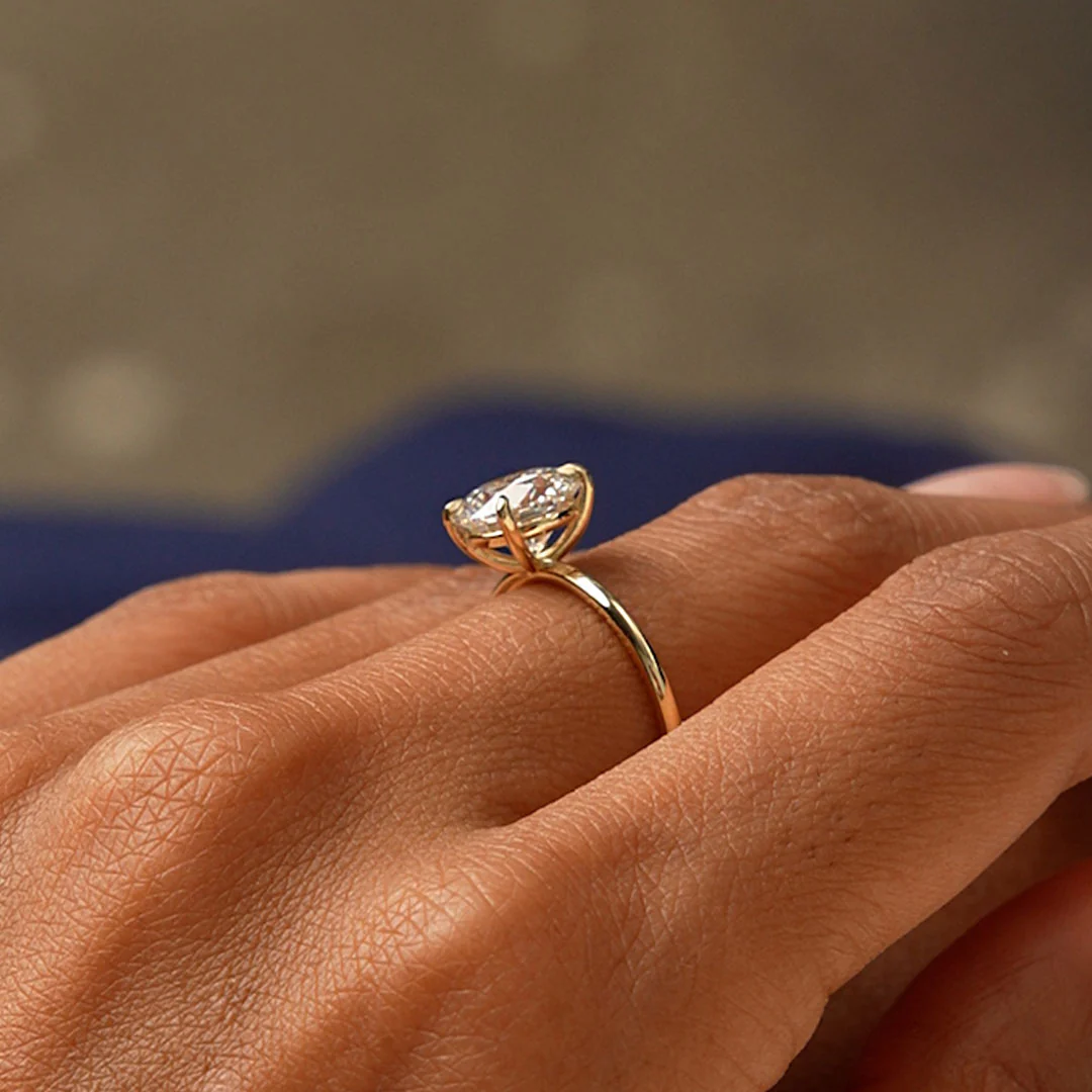 2.00 Ctw 14k Round Brilliant Prong Setting Lab Grown Diamond Engagement Ring – Rosalind - Image 6