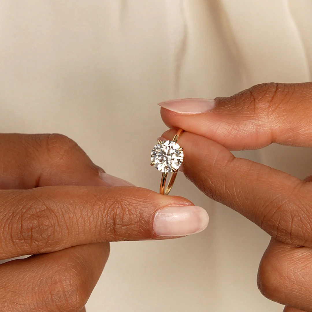 2.00 Ctw 14k Round Brilliant Prong Setting Lab Grown Diamond Engagement Ring – Rosalind - Image 7