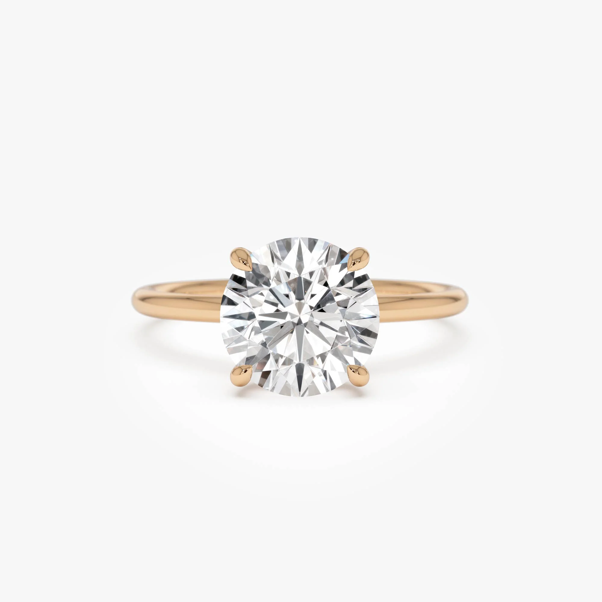 2.00 Ctw 14k Round Brilliant Prong Setting Lab Grown Diamond Engagement Ring – Rosalind - Image 8