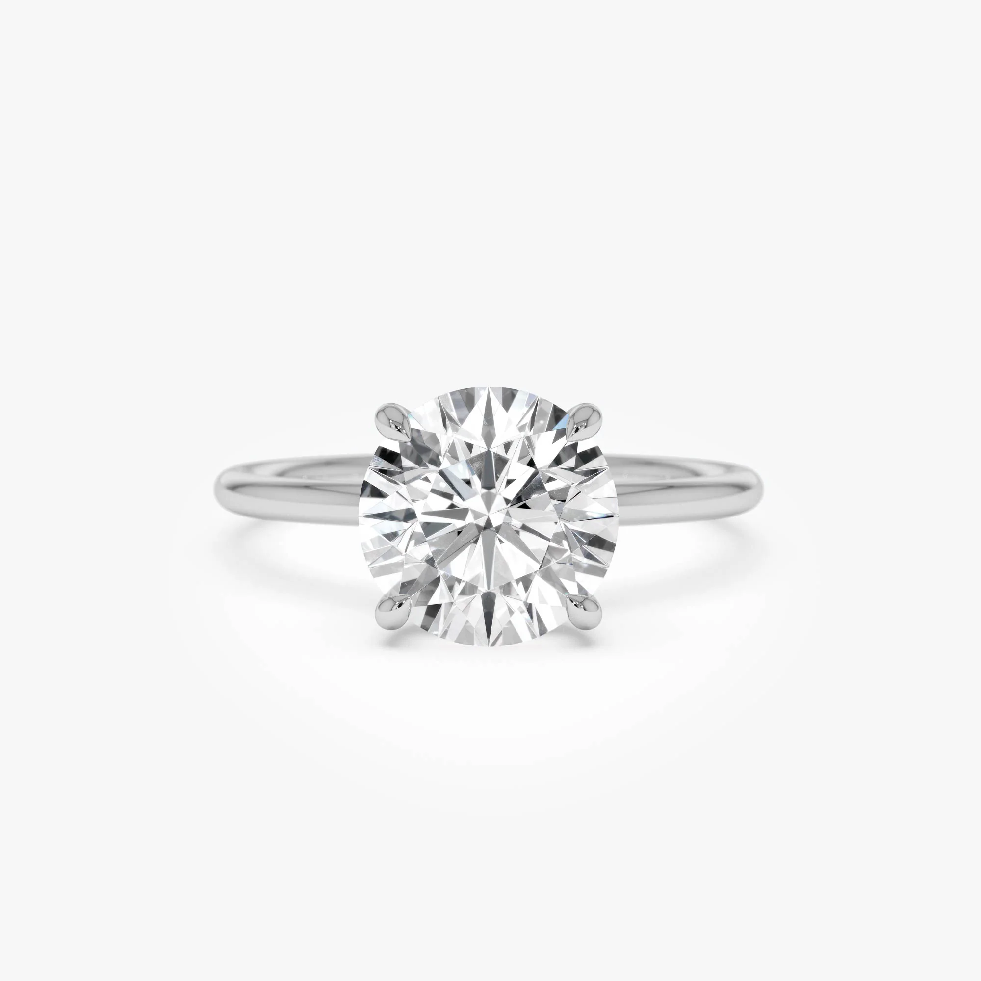 2.00 Ctw 14k Round Brilliant Prong Setting Lab Grown Diamond Engagement Ring – Rosalind - Image 9