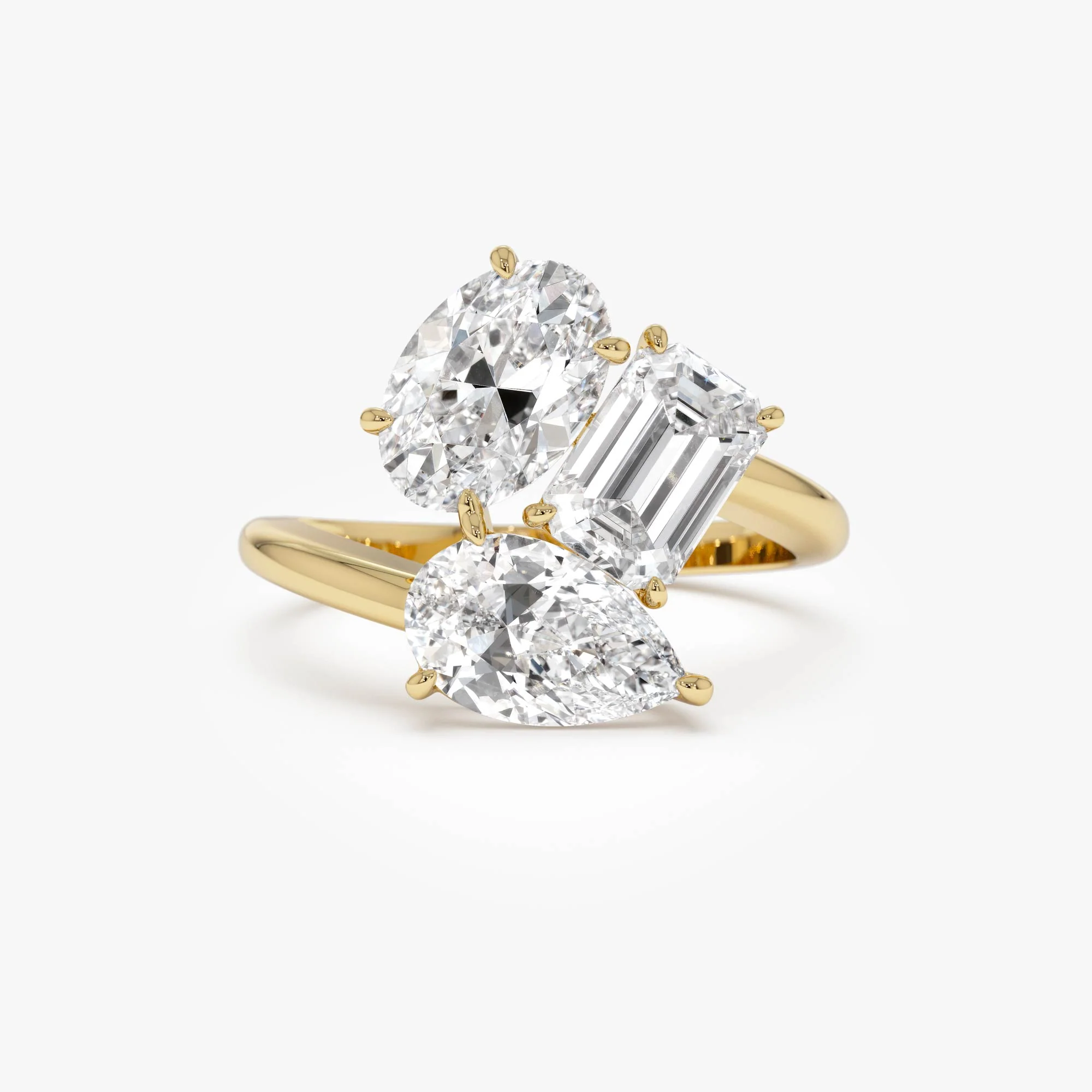 3.00ctw 14k Lab Grown Diamond Multi-Cut Cocktail Ring - Petra