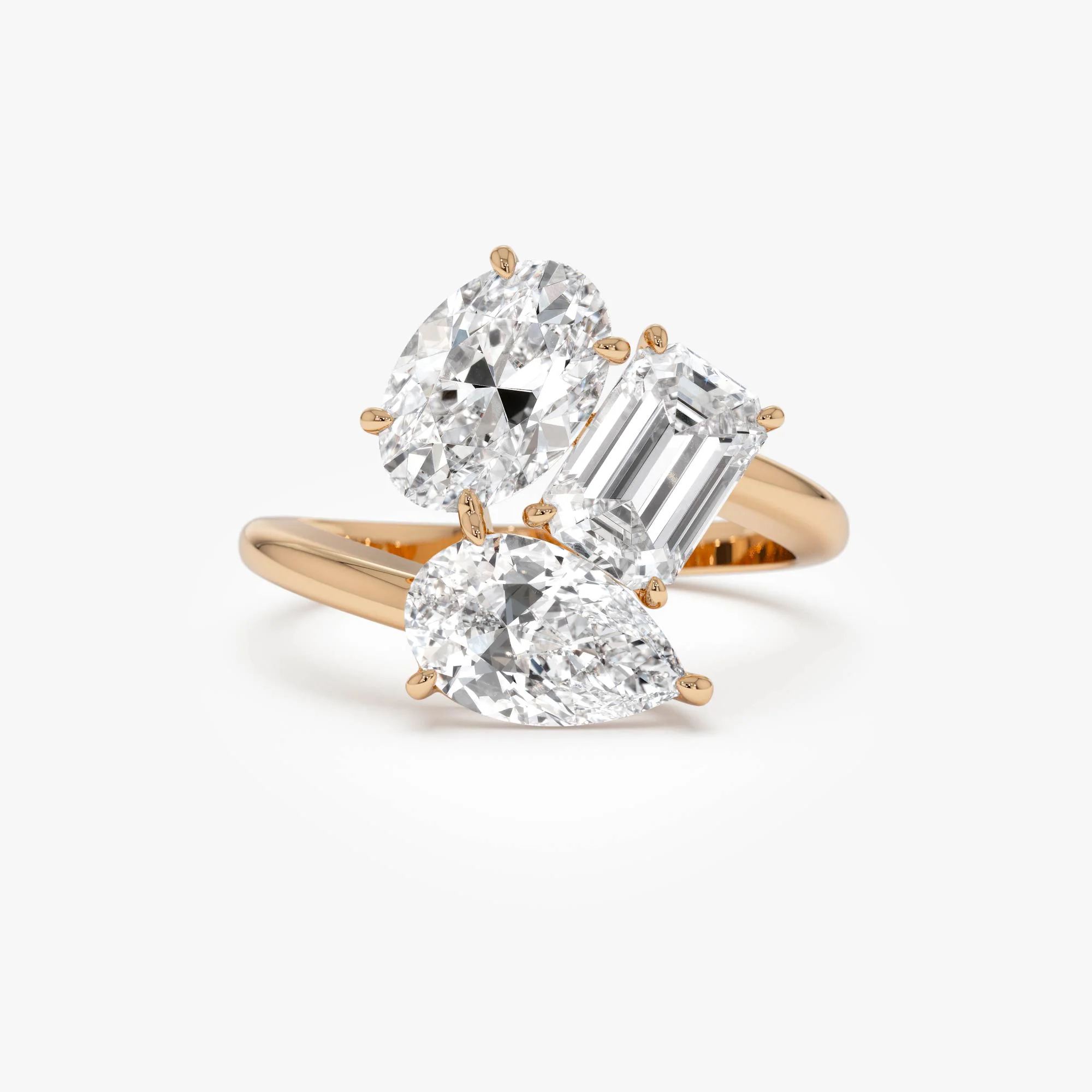 3.00ctw 14k Lab Grown Diamond Multi-Cut Cocktail Ring - Petra - Image 6