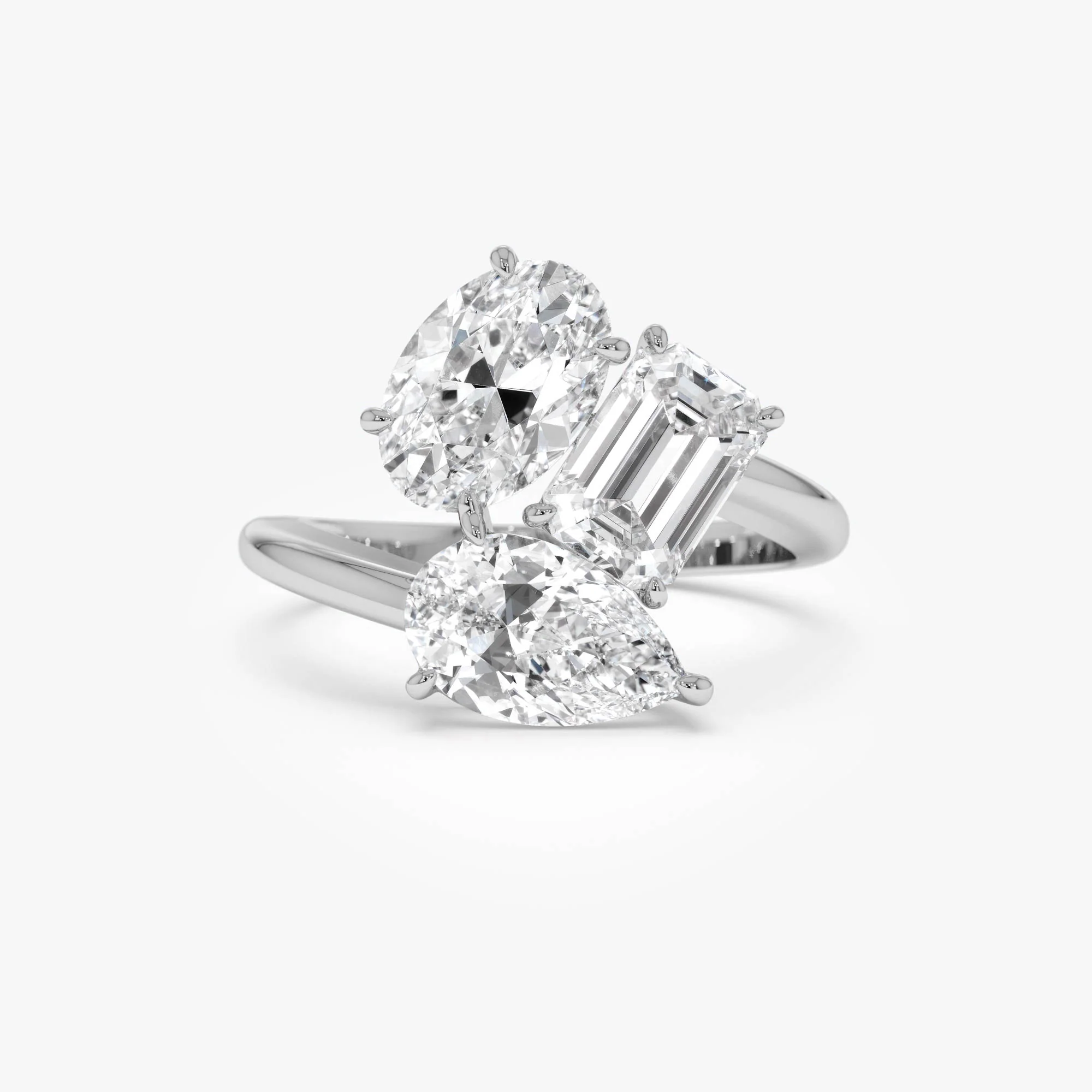 3.00ctw 14k Lab Grown Diamond Multi-Cut Cocktail Ring - Petra - Image 7