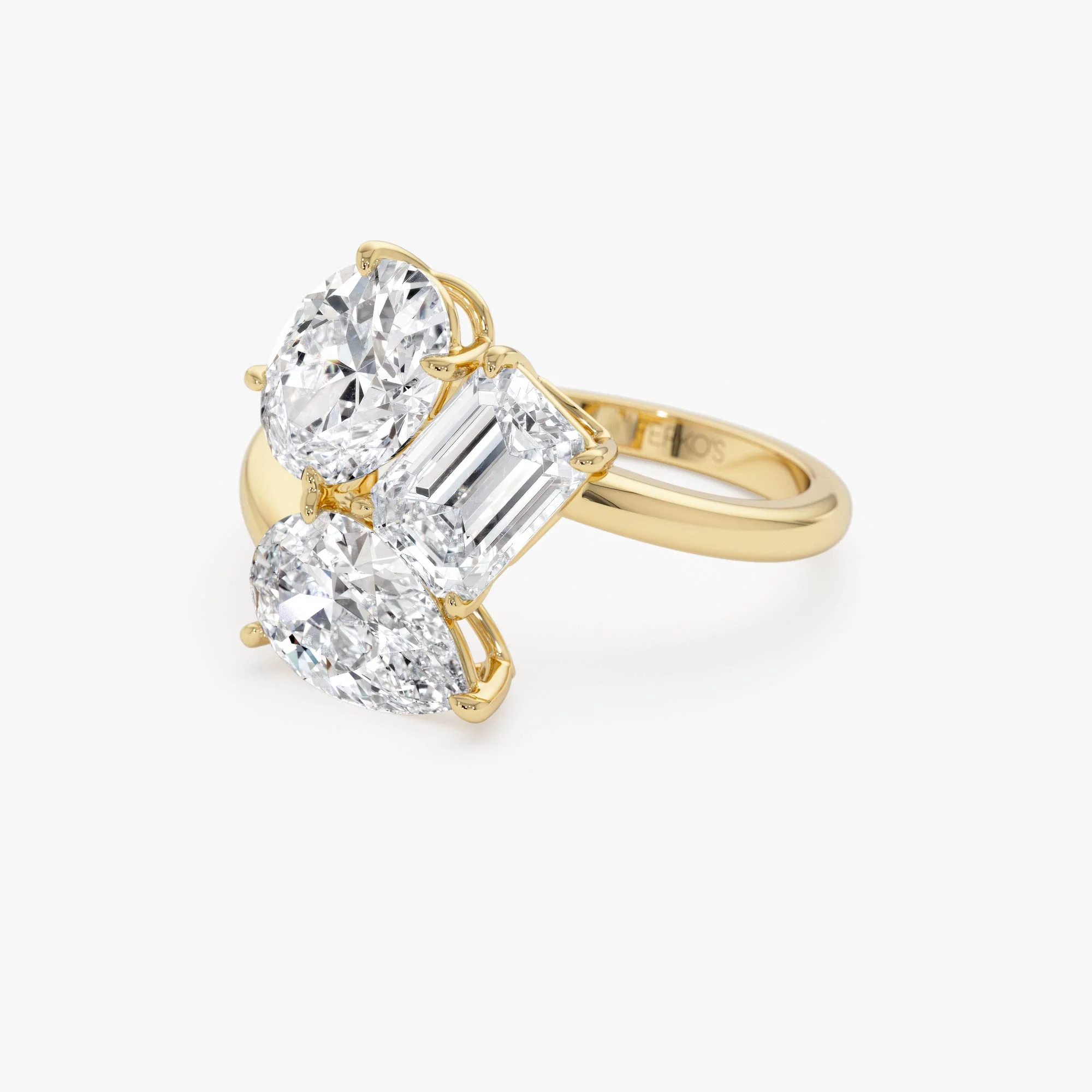3.00ctw 14k Lab Grown Diamond Multi-Cut Cocktail Ring - Petra - Image 8