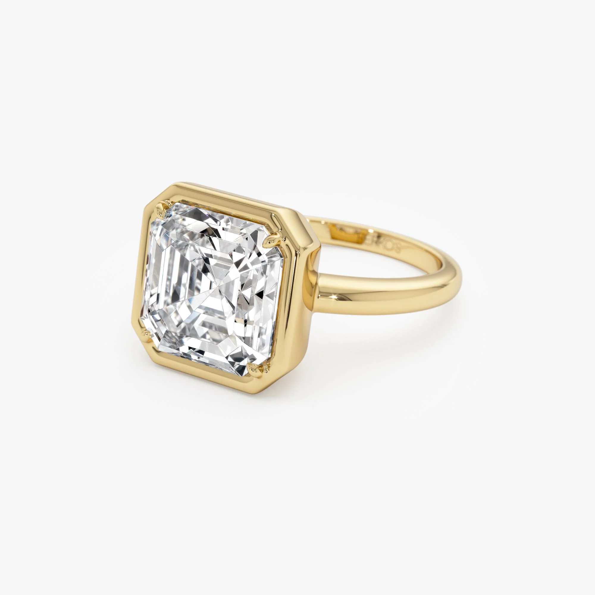 5.00ctw 14k Asscher Cut Lab Grown Diamond Engagement Ring - Ciro - Image 10