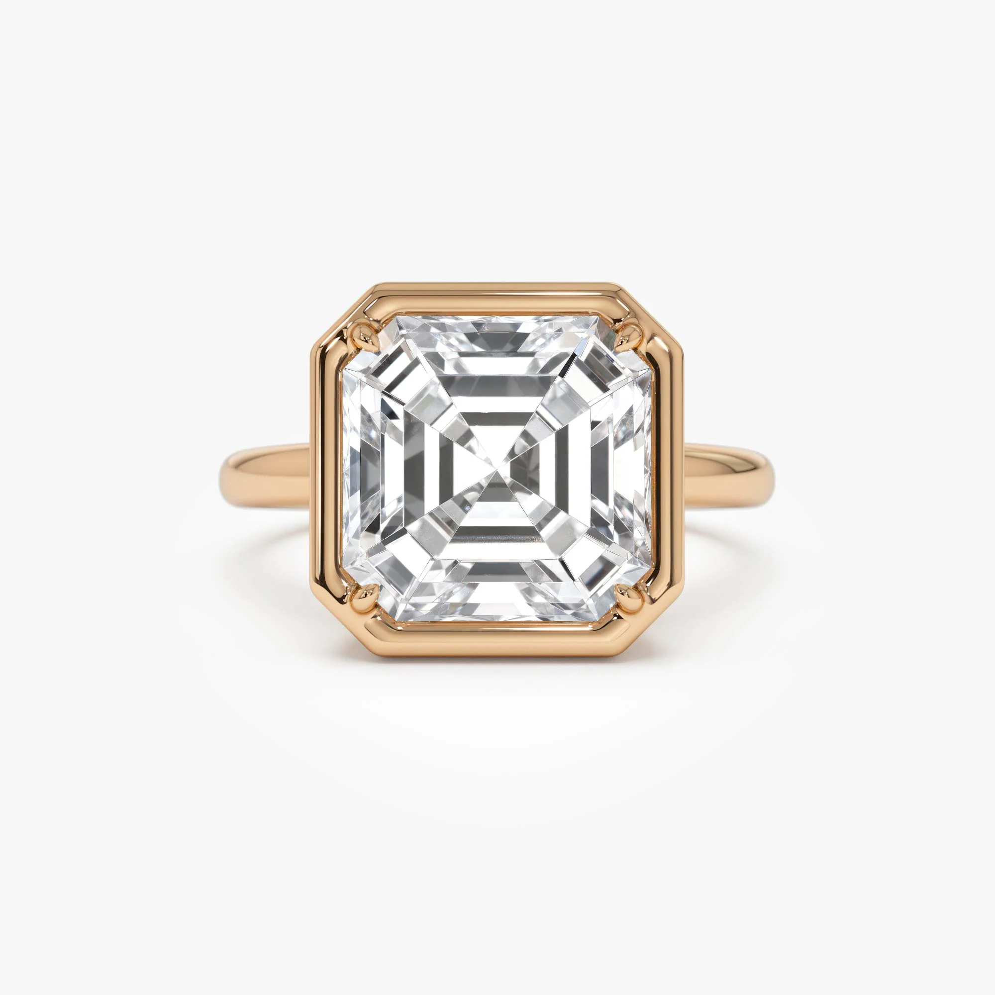 5.00ctw 14k Asscher Cut Lab Grown Diamond Engagement Ring - Ciro - Image 8