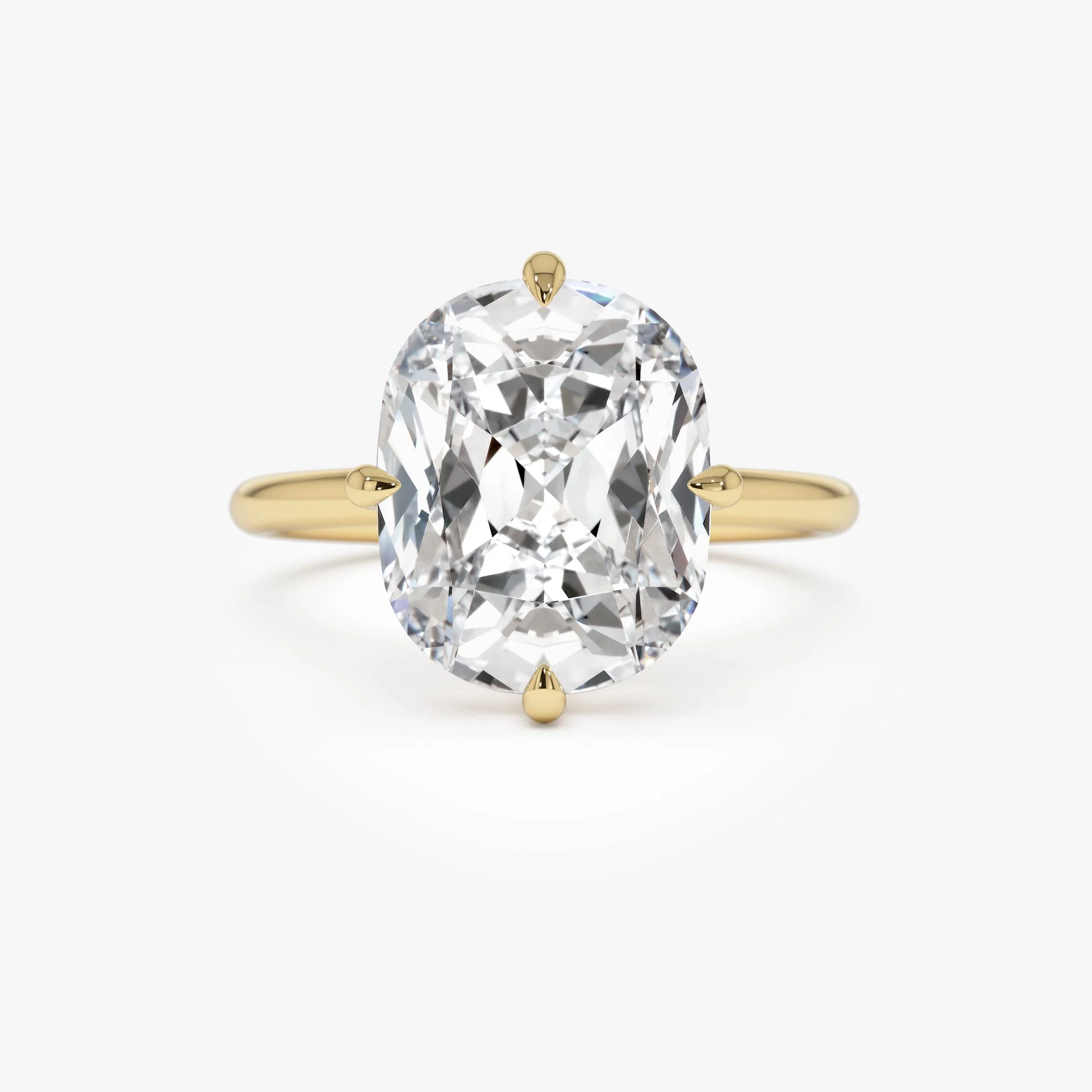 5.05 Ctw 14k Cushion Cut Lab Grown Diamond Engagement Solitaire - Seloria