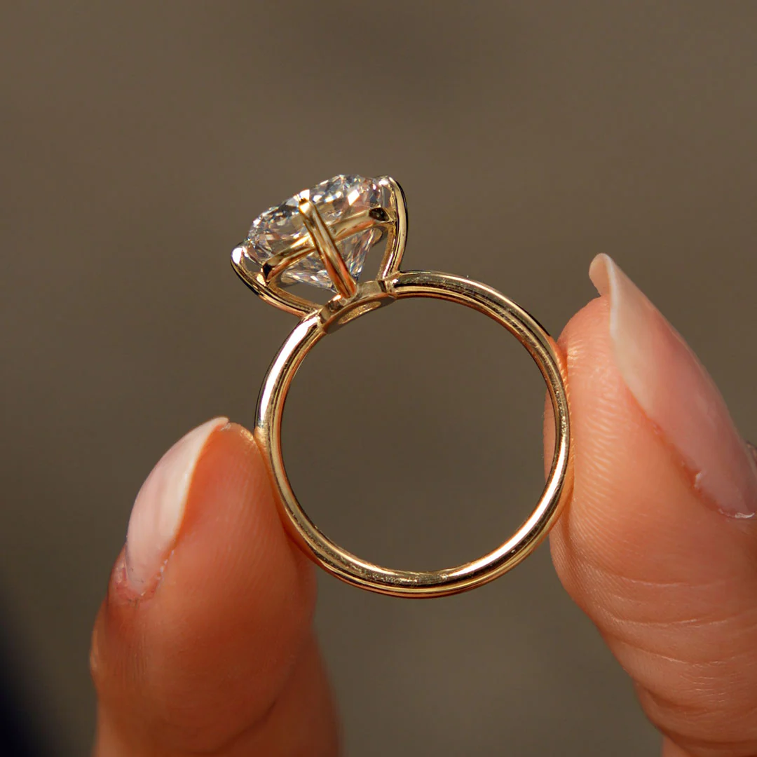 5.05 Ctw 14k Cushion Cut Lab Grown Diamond Engagement Solitaire - Seloria - Image 4