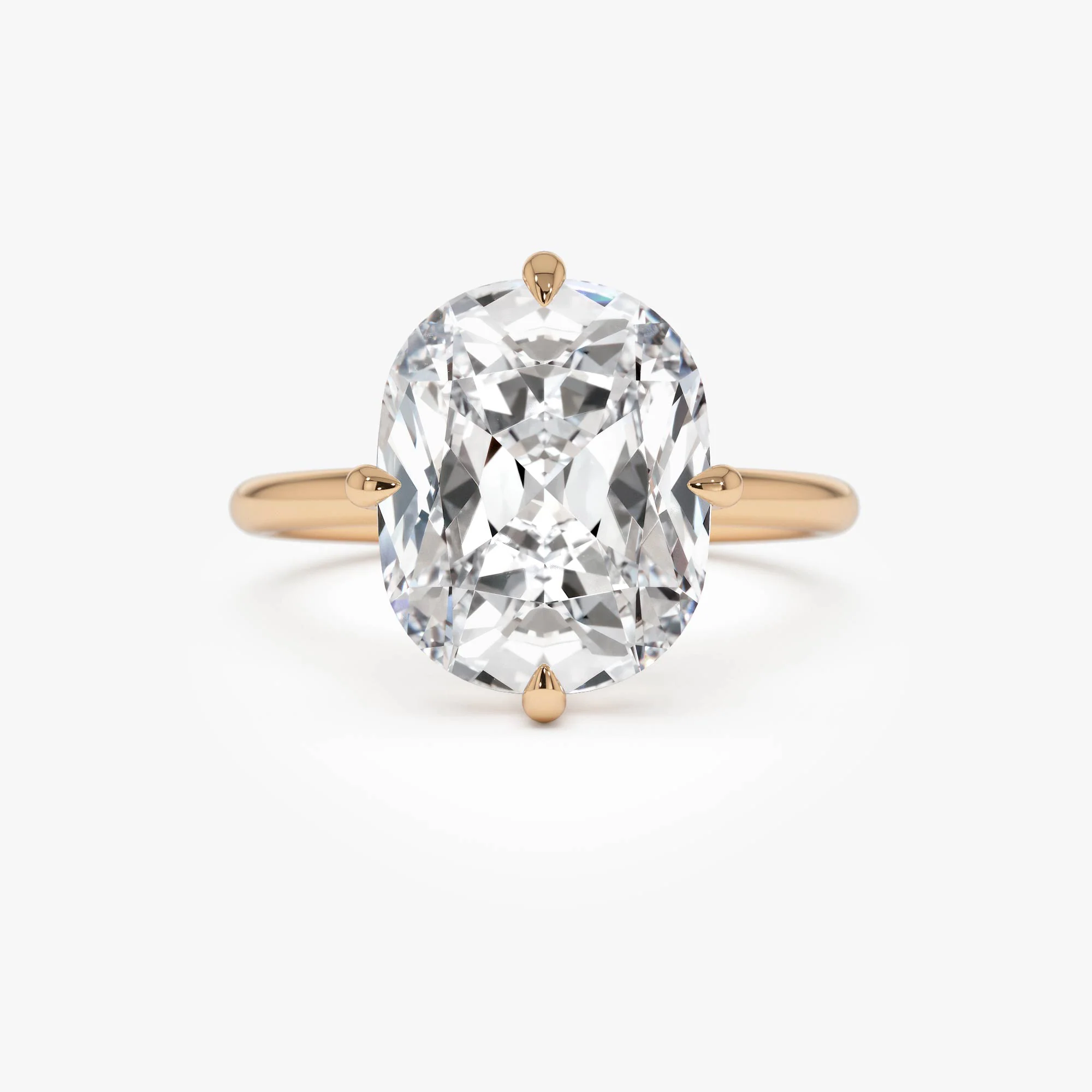5.05 Ctw 14k Cushion Cut Lab Grown Diamond Engagement Solitaire - Seloria - Image 6